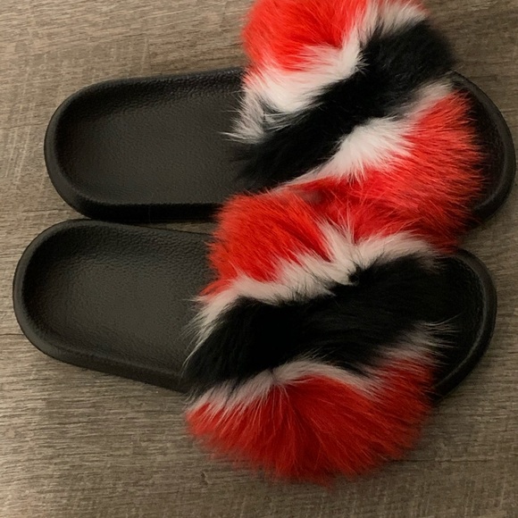 Trinidad fur slide slippers - Picture 4 of 4